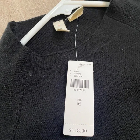 NWT Anthropologie Black Moth Sweater Size Medium - Picture 8 of 8